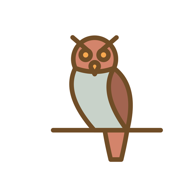 Limited edition national parks Activity Challenge animated owl sticker.