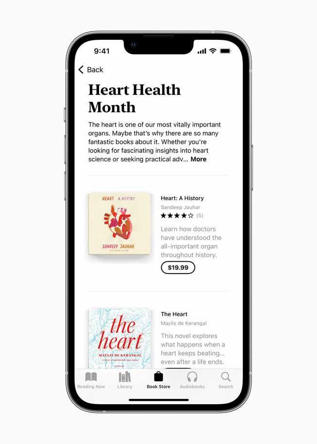 I appen Böcker kommer läsare att hitta en utvald samling böcker inför hjärtmånaden.