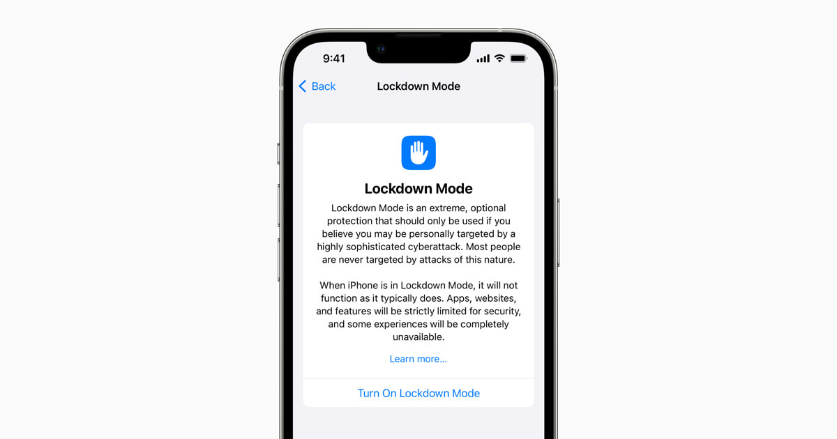 Apple Lockdown Mode update 2022 hero.jpg.og - اپل تعهد خود را برای محافظت از کاربران در برابر نرم افزارهای جاسوسی مزدور گسترش می دهد