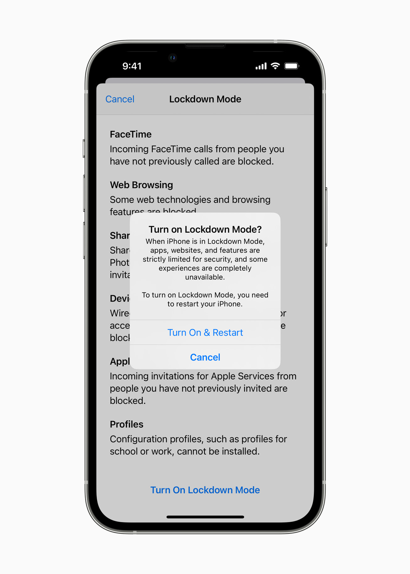 Apple запустила режим захисту Lockdown Mode Apple запустила режим захисту Lockdown Mode