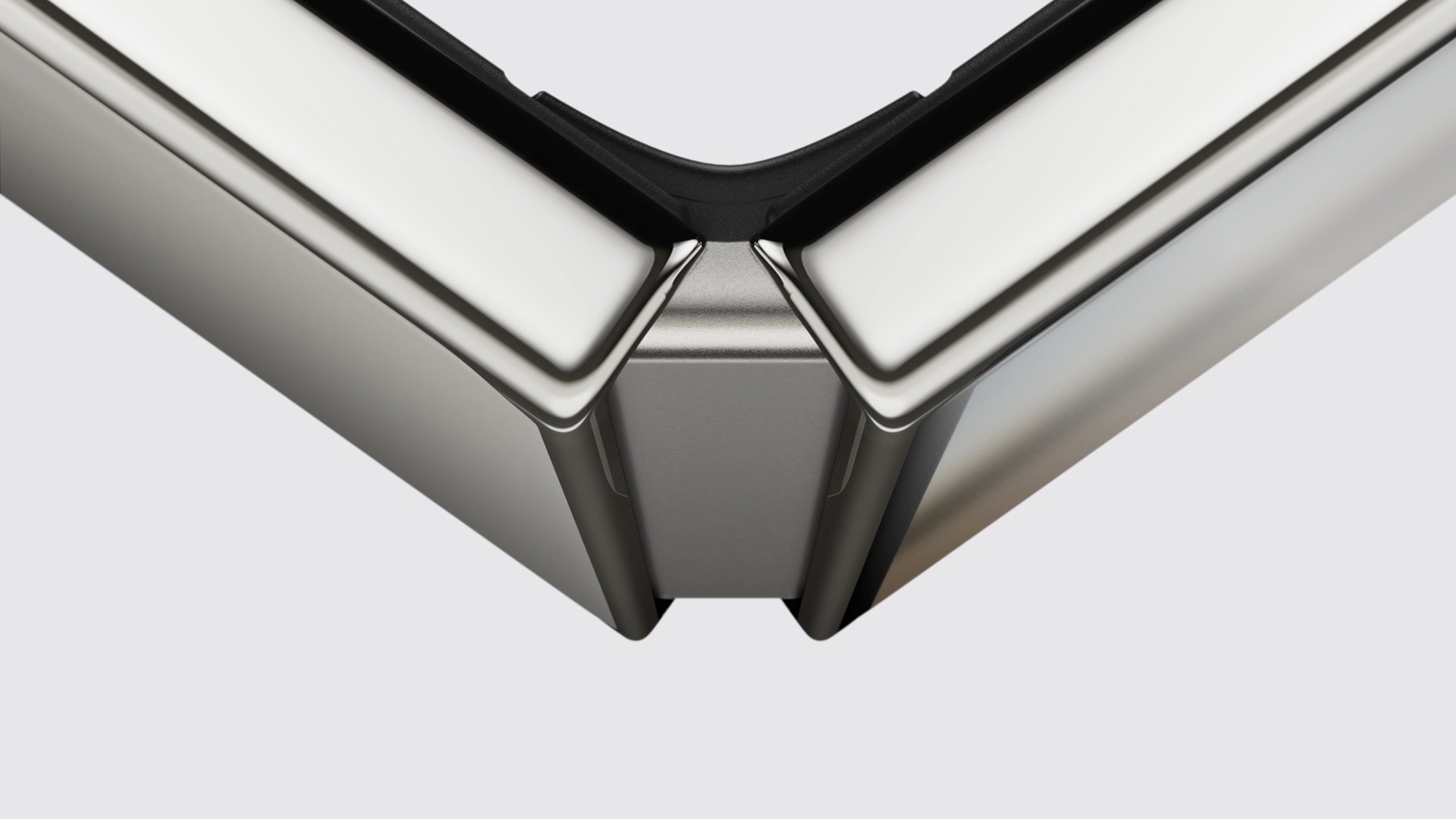 Close-up of the iPhone Duo precision hinge