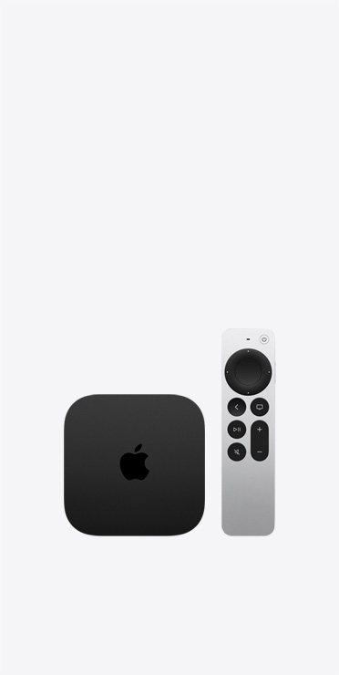 HomePod mini 2, pink color, with Apple TV 4K and Siri Remote
