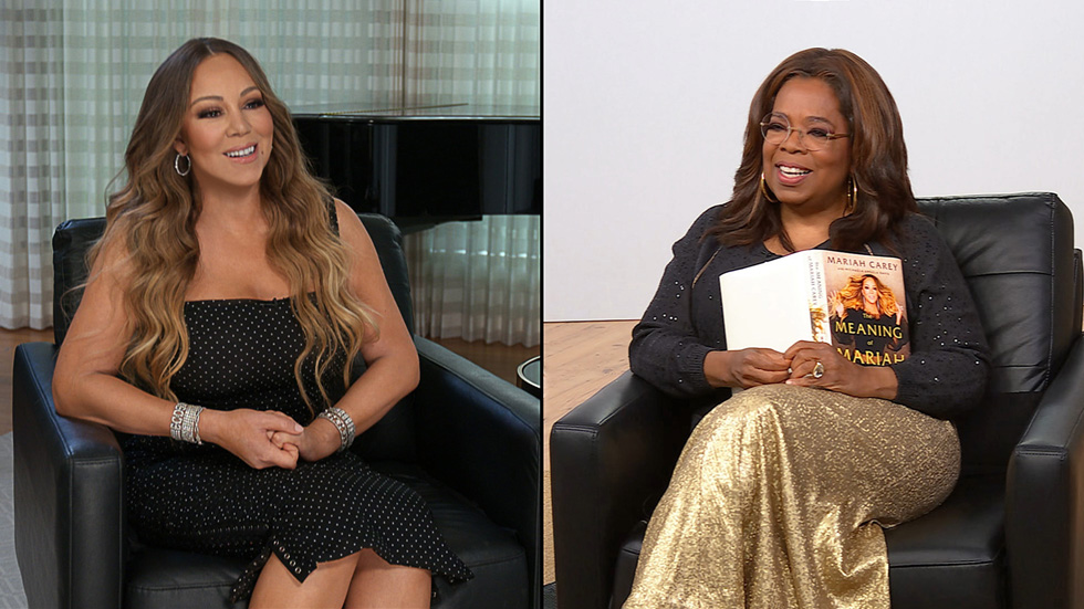 Mariah Carey and Oprah Winfrey on “The Oprah Conversation”