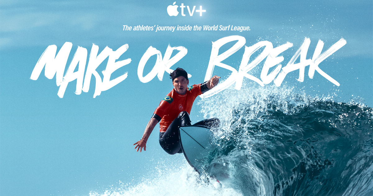 Regnfuld depositum fossil Apple TV+ debuts trailer for new documentary series “Make or Break,"  following the world's best surfers, premiering Friday, April 29 - Apple TV+  Press