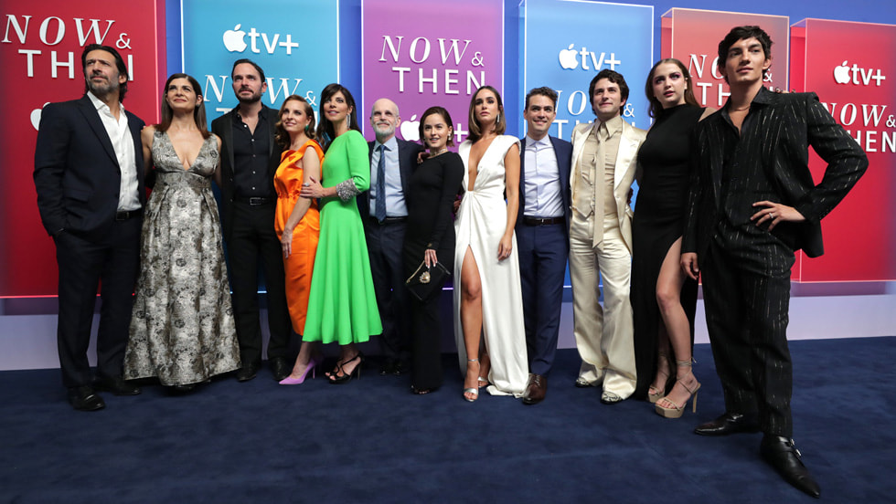 Cast and crew at the “Now & Then” global premiere event