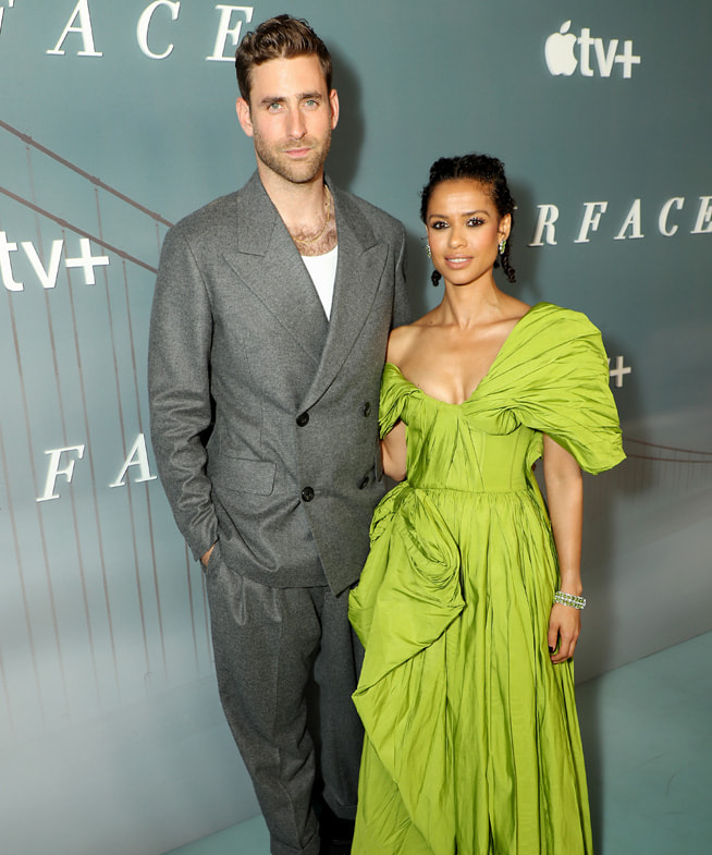 Oliver Jackson-Cohen and Gugu Mbatha-Raw at the “Surface” premiere event