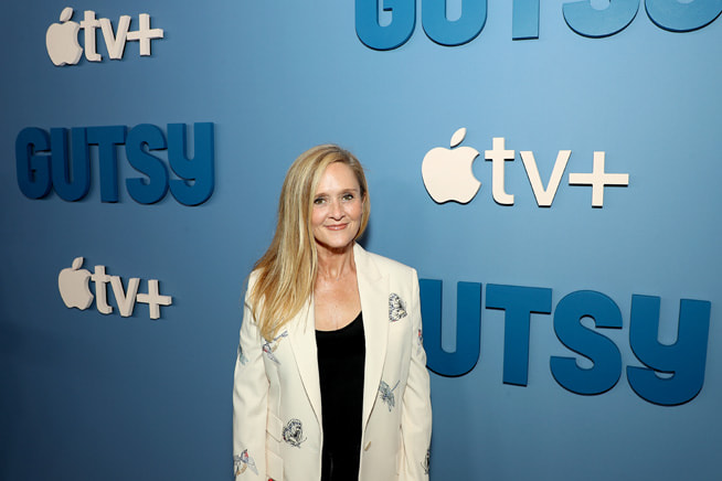 Samantha Bee attends Apple’s “Gutsy” premiere at the Times Center Theater. “Gutsy” premieres globally on Apple TV+ on September 9, 2022.