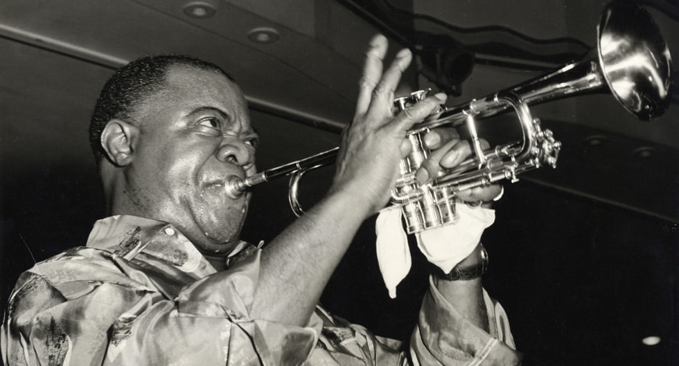 Louis Armstrong in “Louis Armstrong’s Black & Blues”