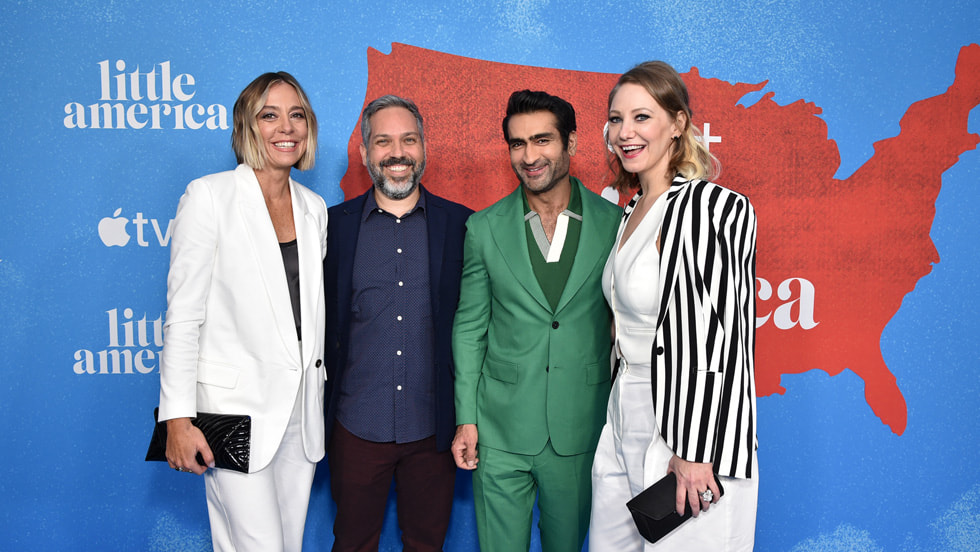 Executive producers Siân Heder, Lee Eisenberg, Kumail Nanjiani and Emily V. Gordon attend Apple Original series “Little America” season two premiere at The West Hollywood EDITION. “Little America” season two premieres globally on Apple TV+ on December 9, 2022. 