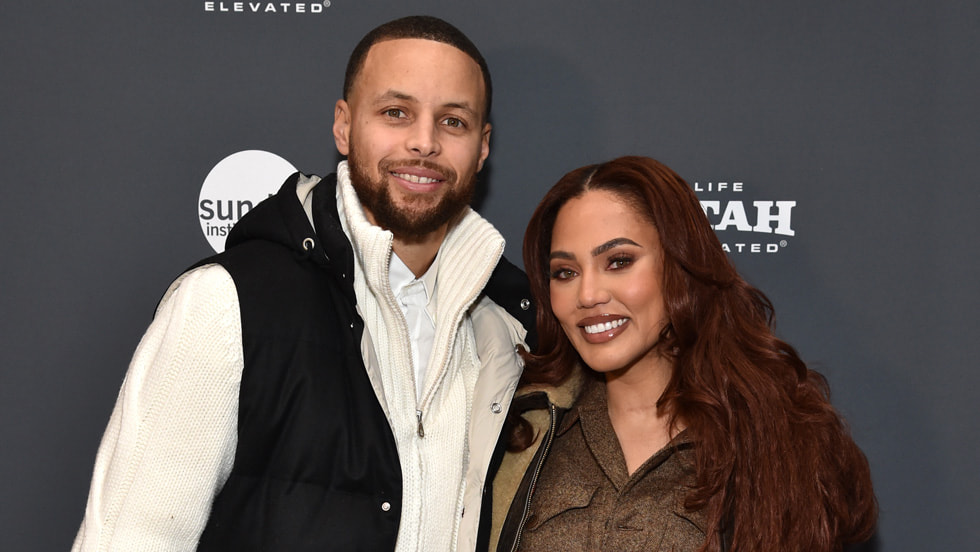 Stephen Curry and Ayesha Curry at the Eccles Center at Sundance Film Festival 2023