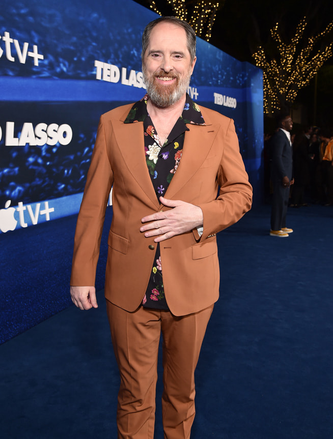 Brendan Hunt at the Award-winning comedy “Ted Lasso” season three world premiere at the Regency Village Theatre in Los Angeles