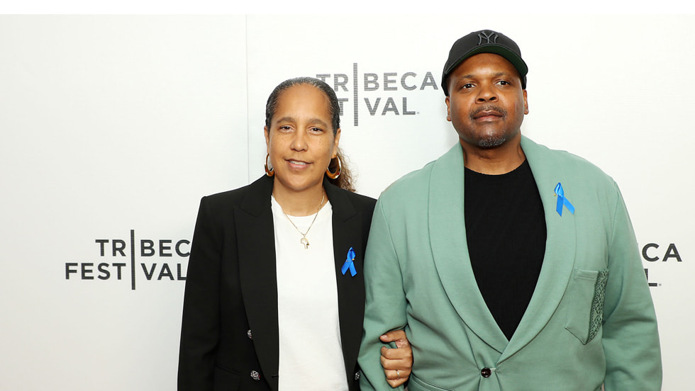 Gina Prince-Bythewood and creator, executive producer, writer and director Reggie Rock Bythewood attend the Tribeca Festival premiere of the Apple TV+ acclaimed sports drama “Swagger” season two at AMC. Season two of “Swagger” will make its global debut Friday, June 23 on Apple TV+.