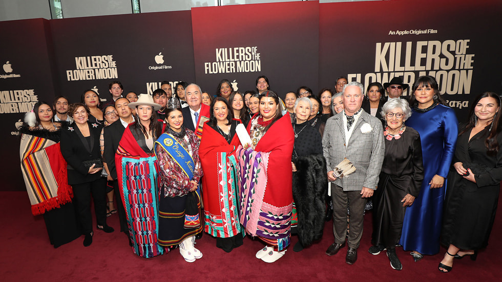 Principal Chief Geoffrey Standing Bear and members of the Osage Nation delegation at Alice Tully Hall, Lincoln Center.