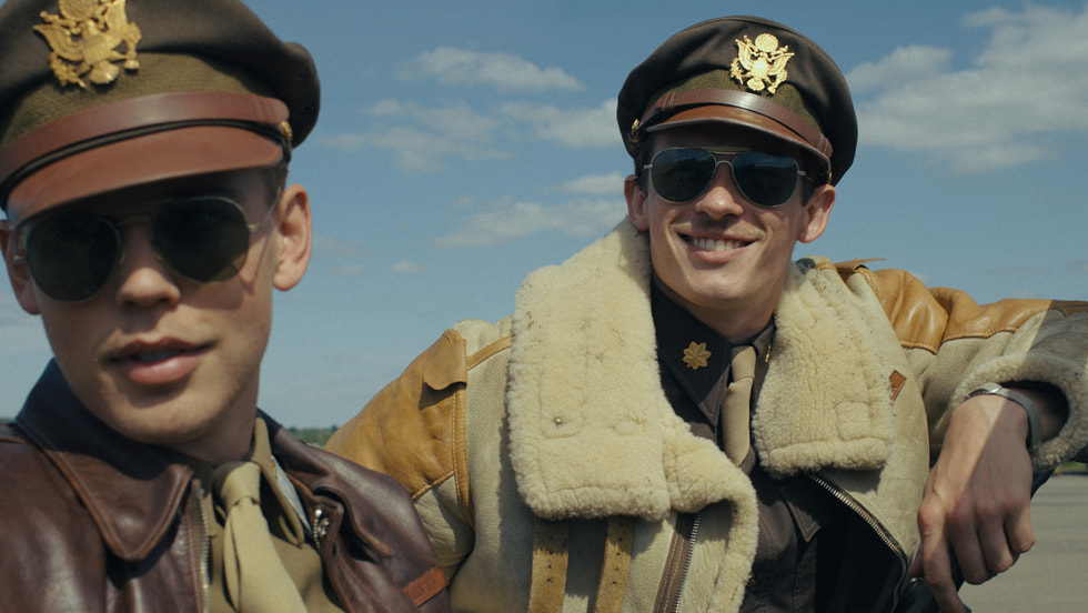 Austin Butler and Callum Turner in “Masters of the Air," premiering January 26, 2024 on Apple TV+.