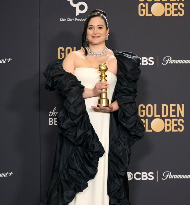 Lily Gladstone at the 81st Annual Golden Globe Awards