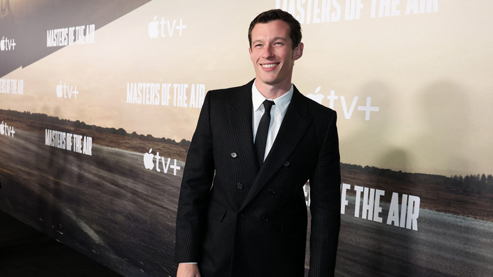 Callum Turner attends the Apple TV+ “Masters of the Air” premiere event at the Regency Village Theatre on January 10, 2024 in Los Angeles, California. “Masters of the Air” will make its global debut on Apple TV+ on Friday, January 26, 2024.