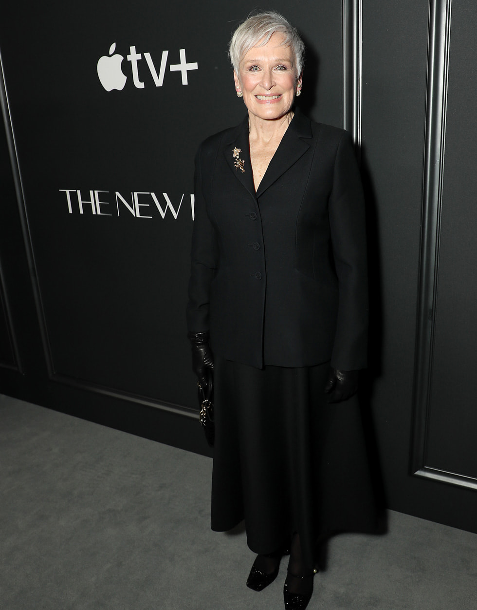 Glenn Close attends the premiere of the Apple TV+ thrilling series “The New Look” at Florence Gould Hall. “The New Look” will make its global debut on Apple TV+ on Wednesday, 14 February 2024.
