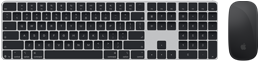 Вид зверху на клавіатуру Magic Keyboard із Touch ID та мишу Magic Mouse