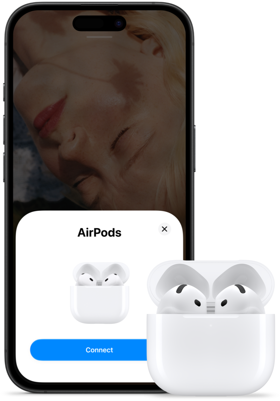 Подключение AirPods 5 к iPhone