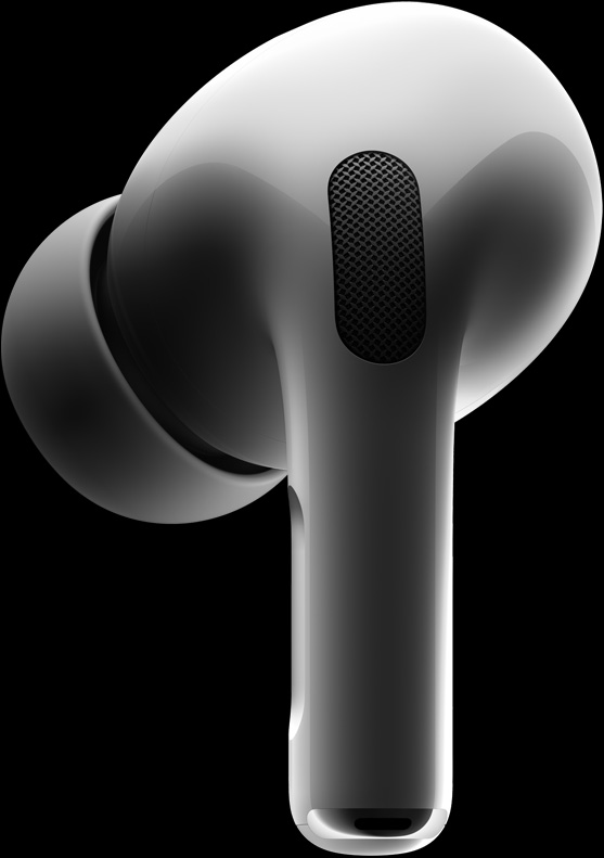 Microfonul extern al căștilor AirPods Pro.