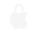 Apple logo icon styled as a lock