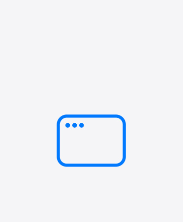 Browser icon, blue