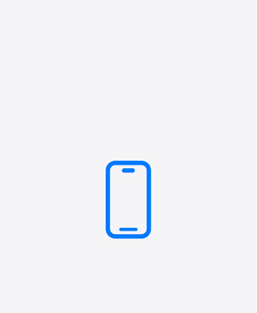 iPhone icon, blue