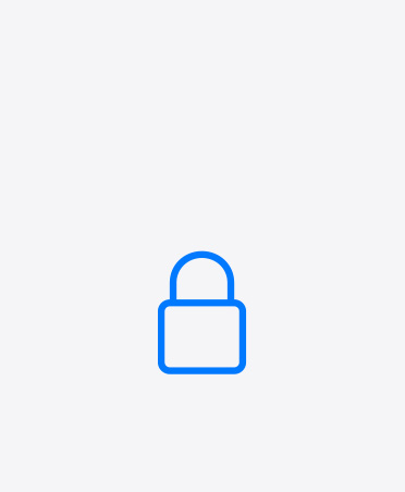 Lock icon, blue