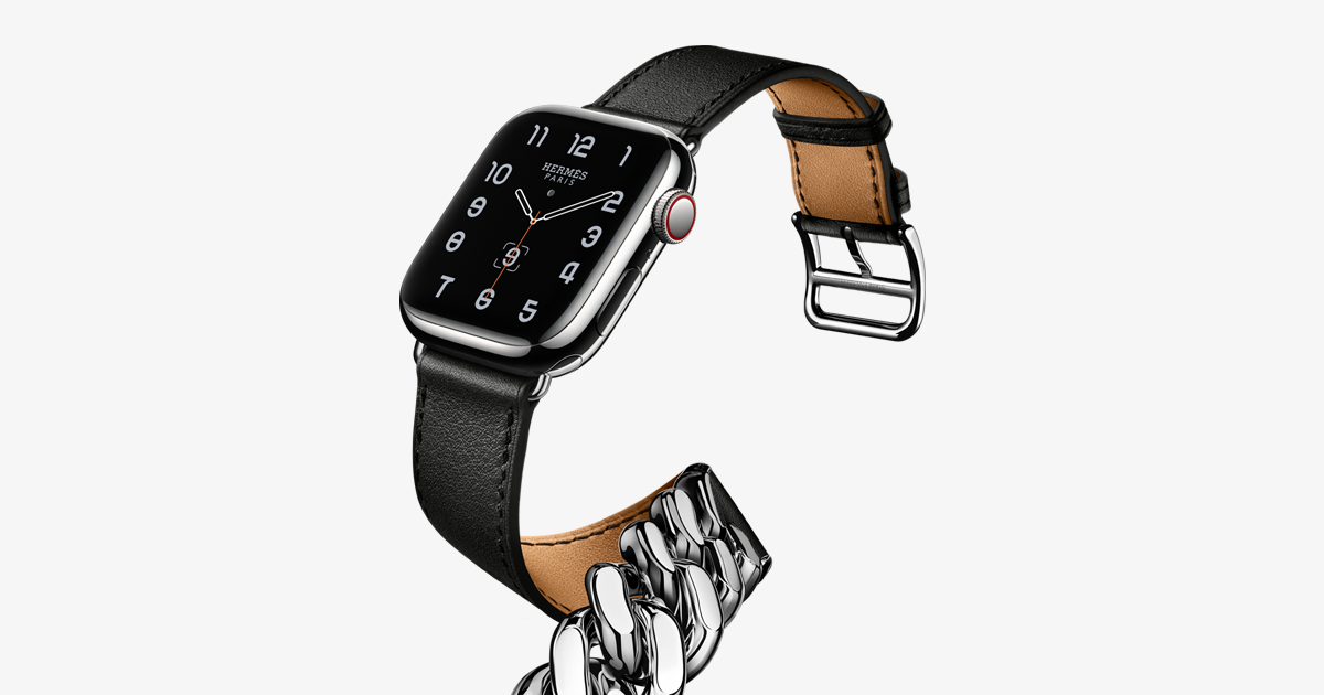 初回限定】 Apple Watch Hermès - 44mmケース用バンド 黒 bloo.vision