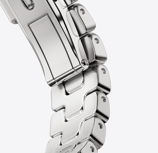 Correa Grand H Fin del Apple Watch Hermès Series 11, color Satiné, hebilla desplegable de metal