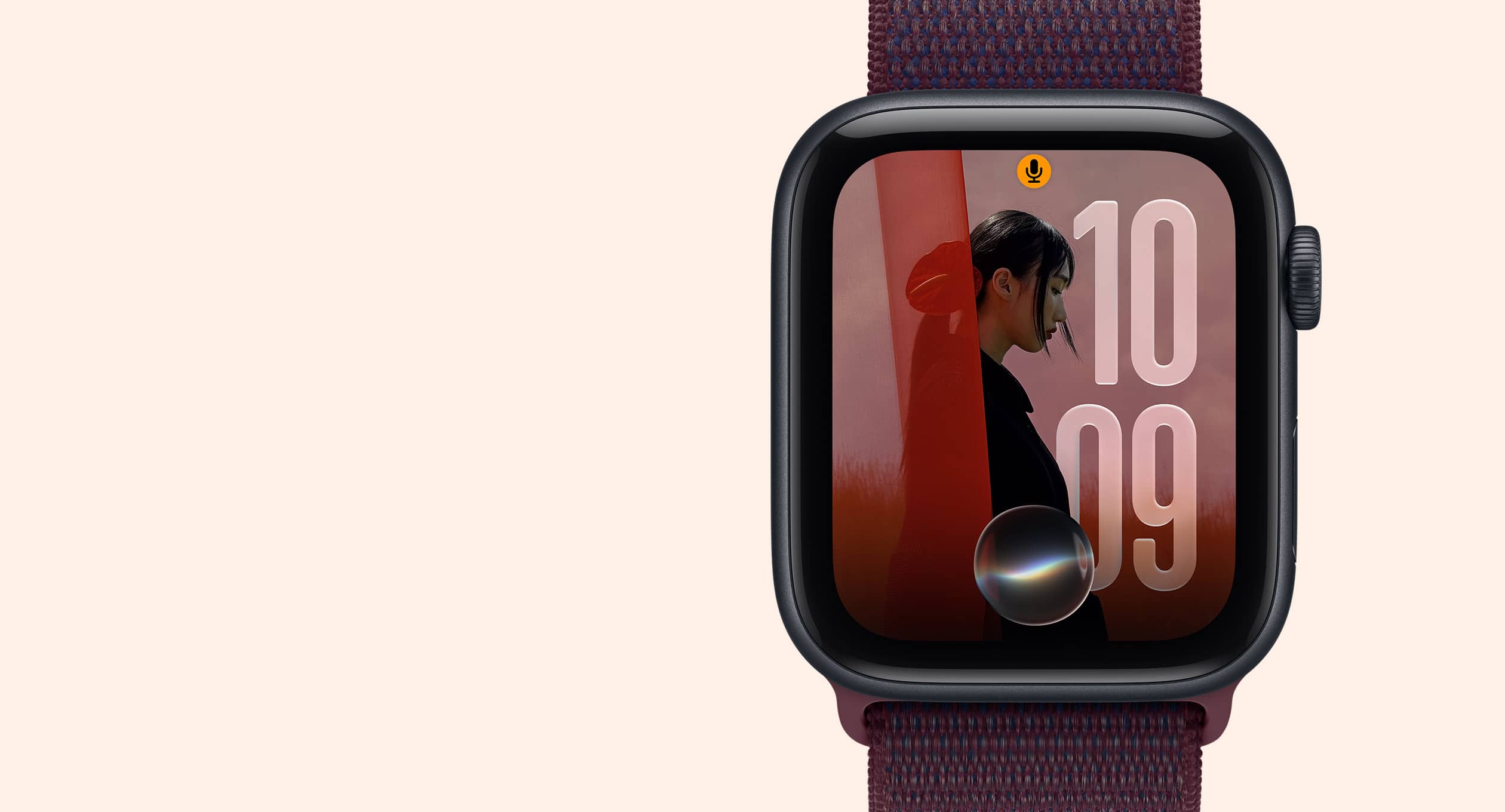 Siri AI 화면을 보여주는 Apple Watch SE 3