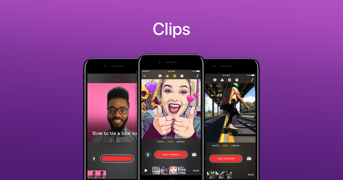 28 HQ Images Video Clip Apple : Apple's new Clips app makes social videos for other social ...