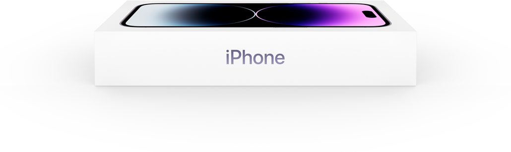 Mặt bên của hộp iPhone 14 chưa mở