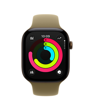 Two people run while wearing Apple Watch Series 11