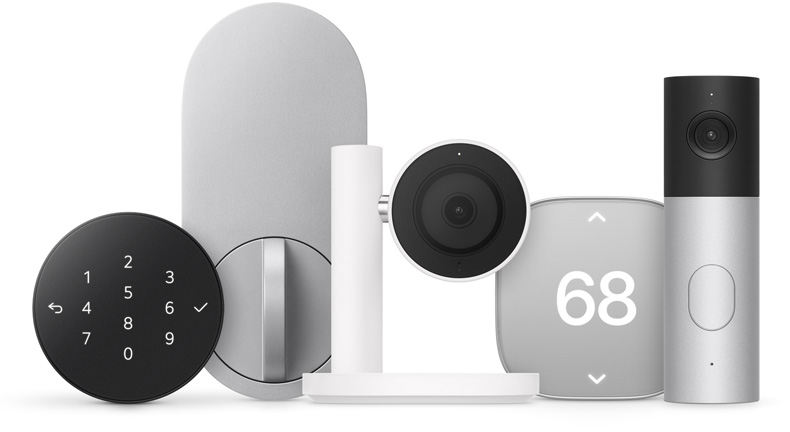 Apple Home Collection lineup with LG cameras, doorbell, smart lock and climate accessories