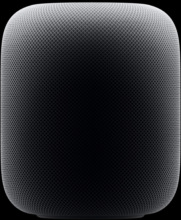 Push in on a side-view product shot of HomePod