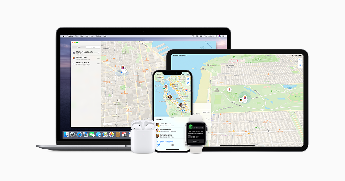 Device apple map camera