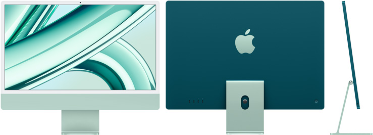 Refurbished 24-inch iMac Apple M1 Chip with 8‑Core CPU and 8‑Core GPU,  Gigabit Ethernet - Green