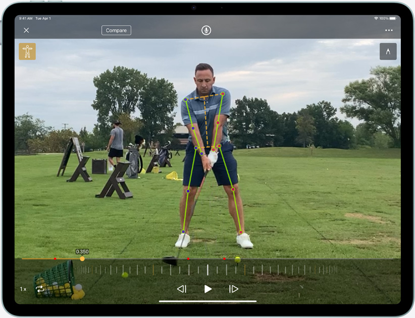 iPad Air, orientasi lanskap, menampilkan Neural Engine