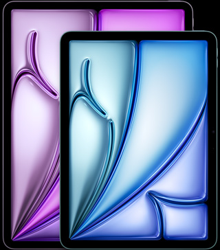 جهاز iPad Air مقاس 11 إنش وجهاز iPad Air‏ مقاس 13 إنش لتوضيح الفرق في الحجم