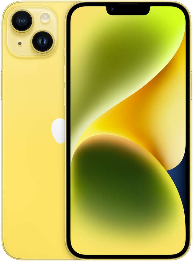 Apple iphone 14 yellow