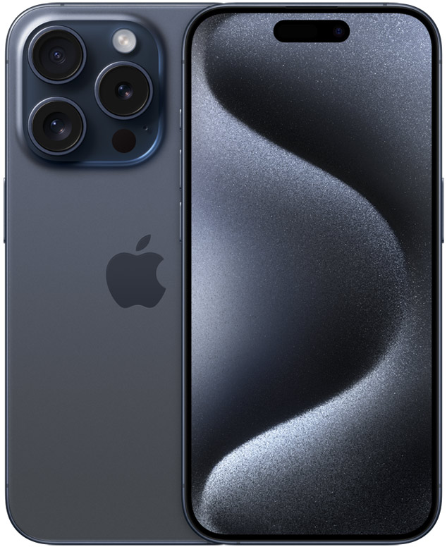 Apple iphone 15 Pro blue titanium