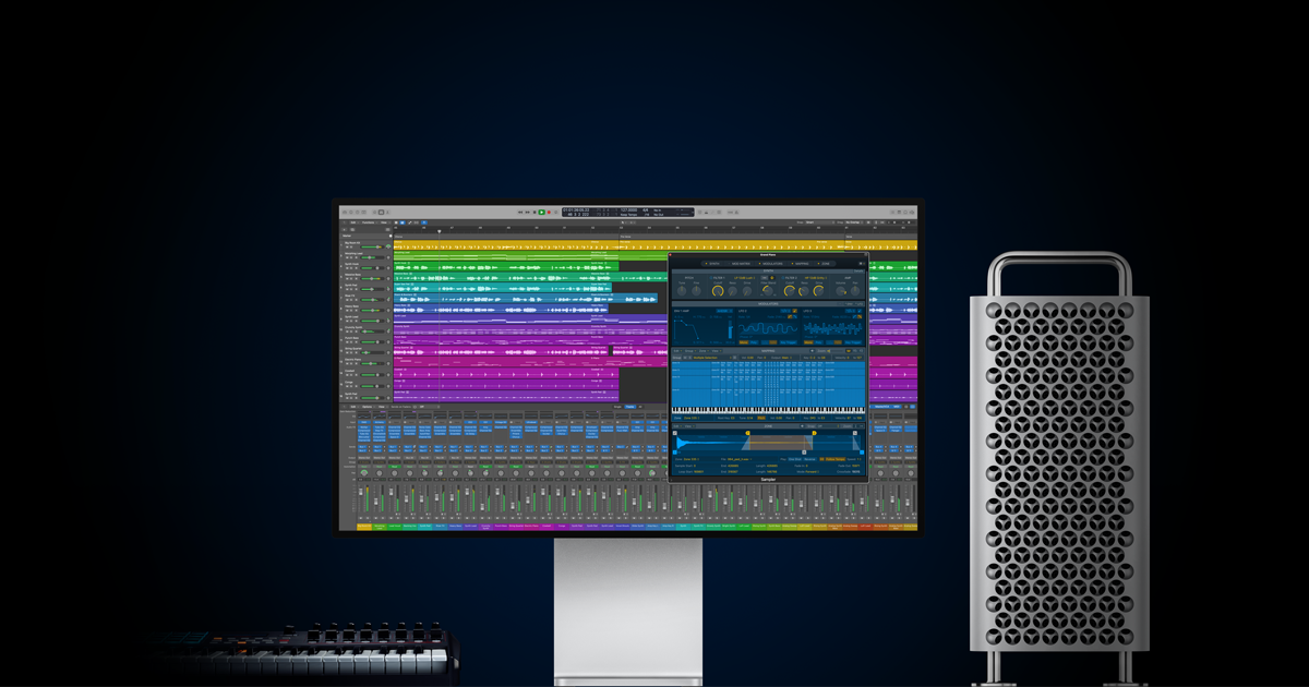 あなたのMacを、すべてを備えた完全なプロ仕様のレコーディングスタジオに変えるLogic Pro。最初の一音から最後のマスタリングまで、ミュージシャンに必要なものが全部そろっています。