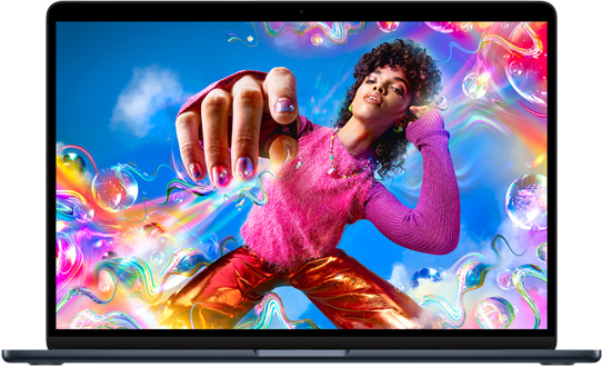 15 inç MacBook Air’de Liquid Retina ekran görünümü
