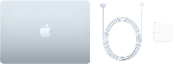 13インチMacBook Air、USB-C - MagSafe 3ケーブル、30W USB-C電源アダプタ