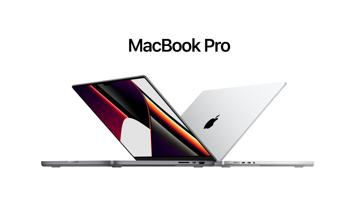 Animation of 14 and 16 inch MacBook Pro