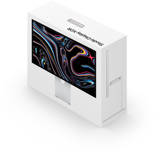 Studio Display XDR in de verpakking