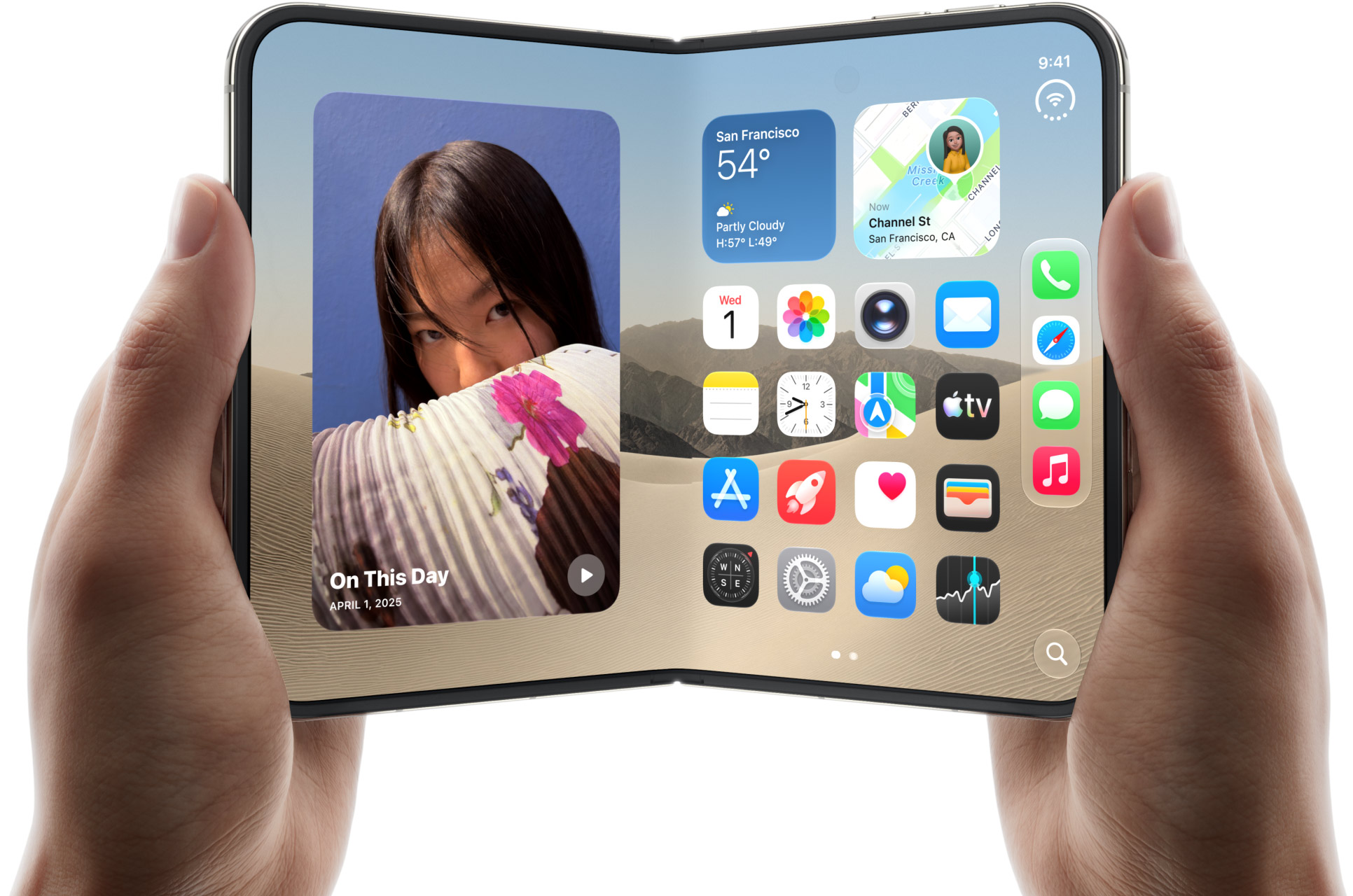 iPhone Duo gập của Apple với màn hình mở rộng