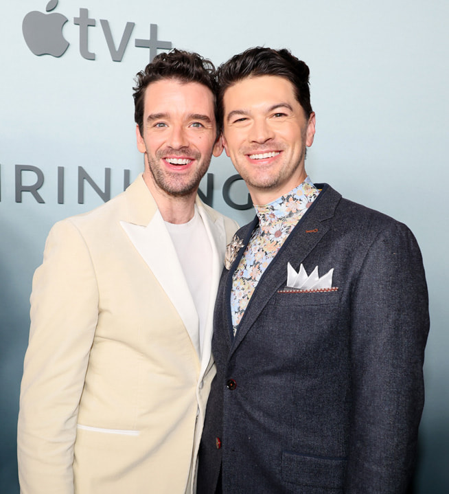 Michael Urie and Devin Kawaoka attend the premiere of the Apple Original comedy series “Shrinking” at the Directors Guild of America. “Shrinking” starring Jason Segel and Harrison Ford, premieres globally on January 27, 2023, on Apple TV+.